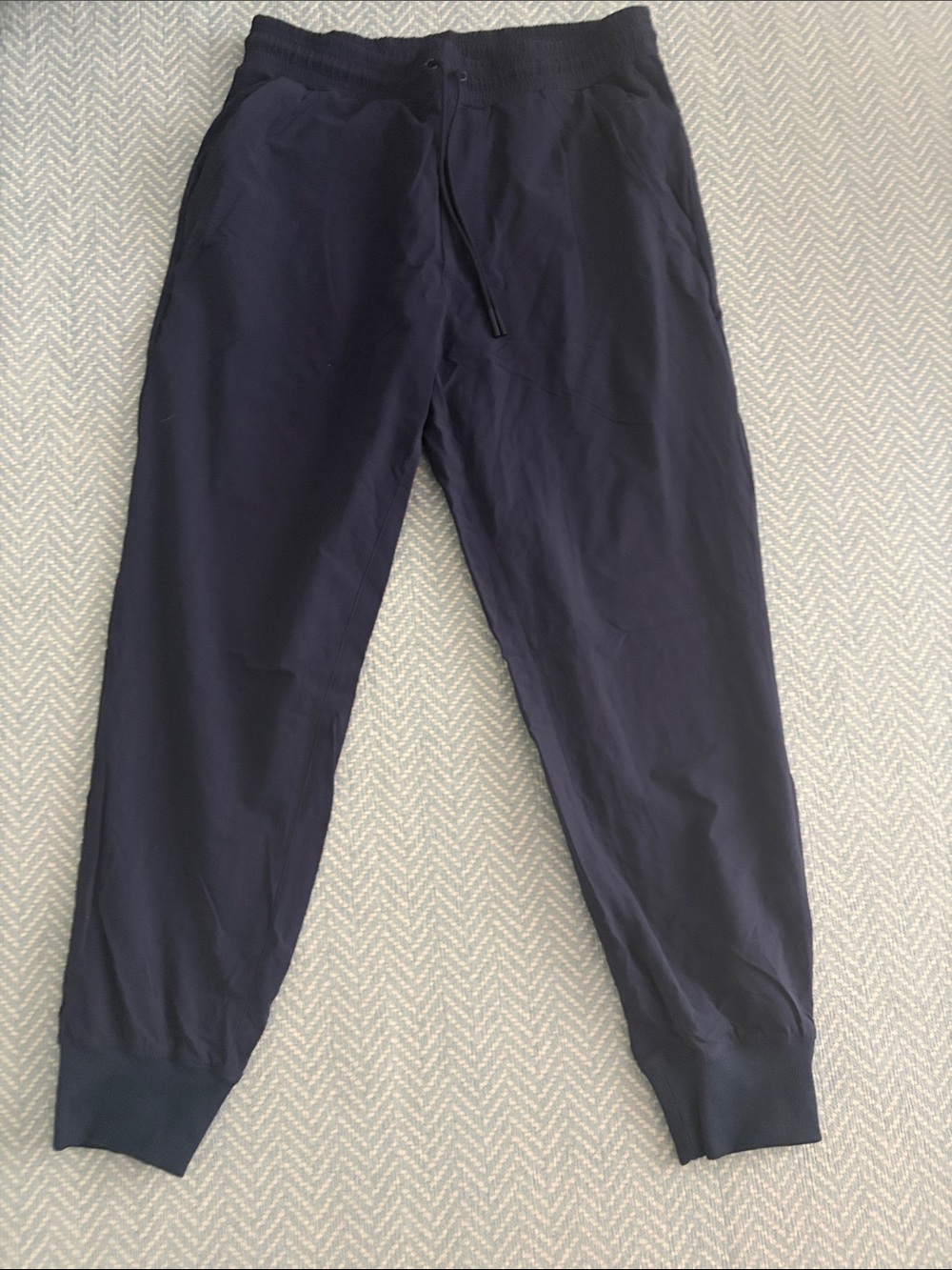 Men's Navy Drawstring Active Pants - Picture 2 of 5